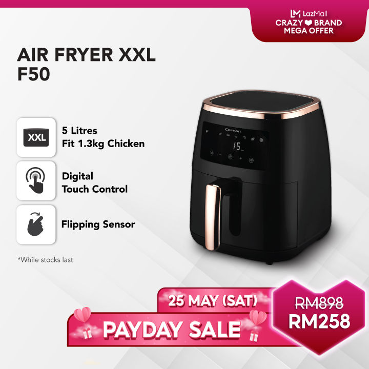 Corvan Air Fryer F50 XXL Full Size (5L) | Lazada