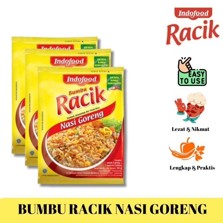 Indofood Racik Bumbu Instan Nasi Goreng dan Nasi Goreng Sosis | Lazada