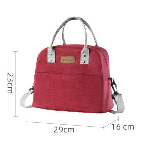 【SG】Insulated Lunch Bag Insulated Reusable Lunch Tote Bag Container Bag with Adjustable Shoulder Strap Multi-usage Fresh Lunch Bag for Adultes and Kids