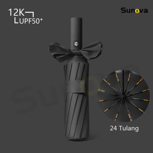 Sunova Payung Lipat Otomatis 24 Tulang Anti UV / Hujan / Matahari