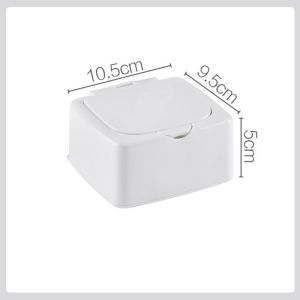 3PCS Transparent Mini Stackable Plastic Storage Box with Lid Dustproof Cosmetics and Drug Storage