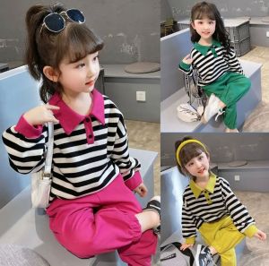ONE SET CARGO SALUR PEREMPUAN/SETELAN PEREMPUAN ANAK/BAJU DAN ATASAN MODEL CARGO SALUR CEWEK /Pakaian Anak Perempuan>Baju & Atasan