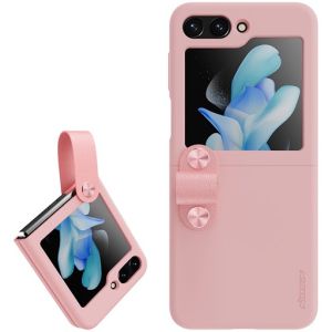 NILLKIN FLEX Flip Liquid Silicone Case With finger Strap Case SAMSUNG Z FLIP 5 Case