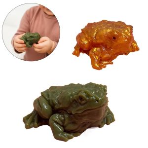 DOHOHO บรรเทาความเครียด บีบกบ เหนียว นุ่มนวล ของเล่นบีบ ใหม่ คางคก ของเล่นคลายเครียด ของเล่นที่ยุ่งยาก