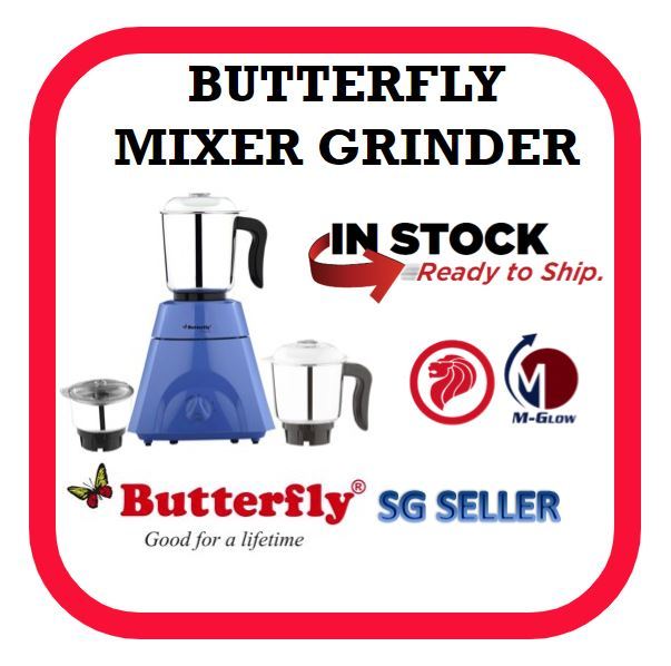 (SG Seller) BUTTERFLY GRAND MIXER GRINDER 500 WATTS [ 2 YEARS SG