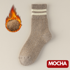 1296 Kaos kaki katun tebal bulu wol hangat tahan dingin Woman winter socks Kaus kaki panjang wanita thermal penghangat kaki