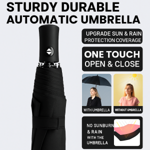 Umbrella Thickened Black Glue Coating Solid Sun Protection Umbrella Fashion Easy to Operate