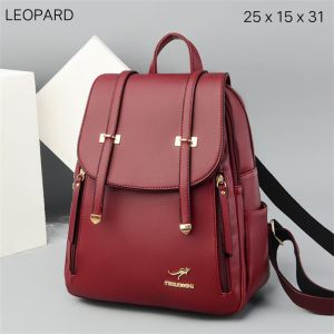Murah Berkualitas!!! Ransel Wanita Kulit Kualitas Tinggi Tas Bahu Wanita Antik Tas Travel Wanita Tas Sekolah Mochilas untuk Anak Perempuan