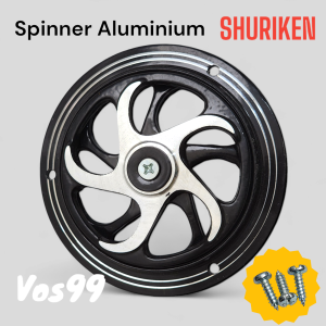 Cover Kipas Motor Model Spiner Bisa Nyala dimalam hari ( Glow In The Dark )