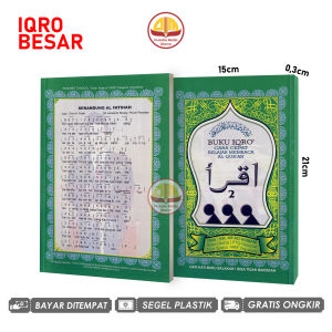 Buku IQRO Cara Cepat Belajar Al Quran Jilid 1 - 6 BESAR