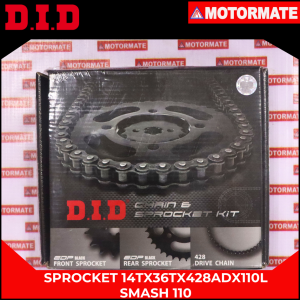D.I.D SPROCKET 14TX36TX428ADX110L SMASH 110