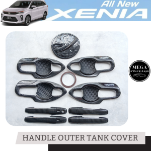 Paket Handle Outer Tank Cover Mobil Xenia 2022 - 2024 Carbon All Variant