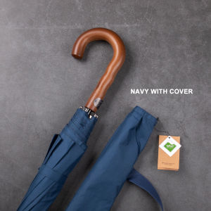 LORDWEY & Parachase Windproof Big Umbrella Men Wooden Long Handle Large Golf Umbrella Luxury Outdoor Vintage Umbrella Rain 12 Ribs