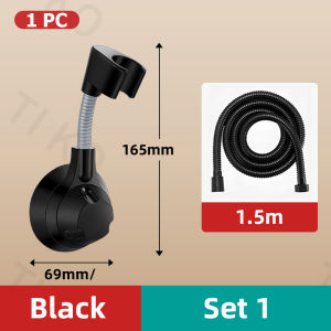 360° Adjustable Punch Free Shower Head Holder Self Adhesive Shower Chrome Rack Waterproof Badroom Accessories