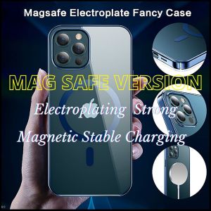 [READY STOCK] Luxury Apple iP iPhone 13 Mini 13 Pro Case iPhone 13 Pro Max Case 12 Mini 12 Pro Case iPhone 12 Pro Max Casing MagSafe Case Premium Ultra Slim Soft Transparent Full Protection Shockproof