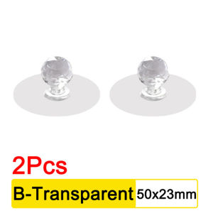 2/4Pcs Punch-free Self Adhesive Cabinet Furniture Door Knob Wardrobe Door Handle Drawer Handles