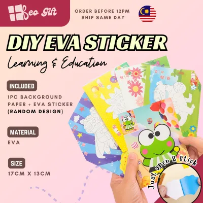 Kids DIY Craft EVA Sticker 3D Stereo Creative Foam Fun Activity Party Gift Door Gift Kindergarten for Children