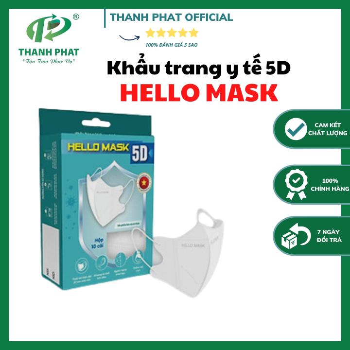 [5D Kháng Khuẩn ] Khẩu trang 5D Hello Mask Dạng Hộp 10 Cái Nhiều Màu ...