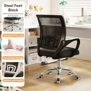 XUXU Office Chair Study Computer Chair Ergonomic Chair Gaming Chair 360° Rotating High Back Comfortable Mesh Breathable