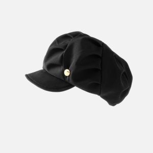 OMQAIO Korean Style Cloud Beret British Style Newsboy Cap Octagonal Hat Retro Cotton Painter Hat Ladies