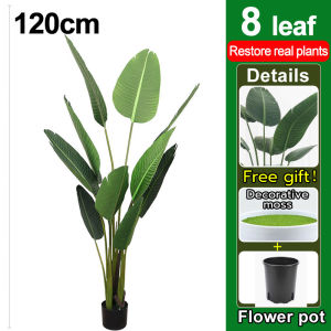 【Lowest price】☘️Artificial plants Big size 99%Simulation 120/150/160cmMultiple styles and sizes No need to take care For indoor house home wedding office decoration Tropical monstera Garden indoor Home Decoratio