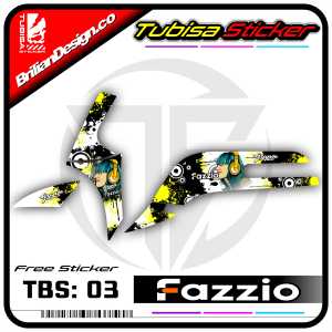 Sticker Striping Fazzio - Stiker Striping Variasi List Motor Fazzio. TBS.03