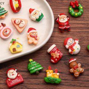CY🌠🌠🌠 8 9 cái Nhựa Giáng Sinh Tủ Lạnh Nam Châm Phim Hoạt Hình Santa Claus Snowman Giáng Sinh Cây Nam Châm Tủ Lạnh Trang Trí Năm Mới Quà Tặng