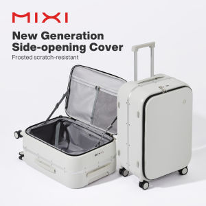 Mixi 18-26 inch Carry On/Checked Luggage side opening suitcase PC Hard Shell Suitcase Top Opening Aluminum Frame Travel Suitcases M9291