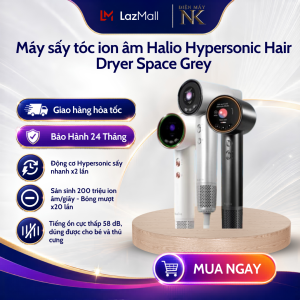 Máy Sấy Tóc Ion Âm Halio Hypersonic Hair Dryer Dùng Cho Cả Gia Đình - Bảo Hành 24 Tháng
