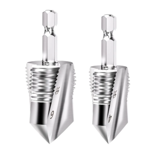 3 in 1 Threading Tap with 1/4" Hexagonal Shank for Efficient Pipe Repair and Expansion in 1/2" 3/4" Water Pipe