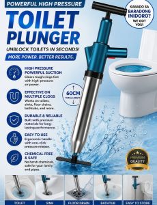 Toilet dredging artifact Toilet Cleaner Drain Declogger Air Plunger High Pressure Toilet Plunger