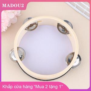 [COD] MADOU2 1PC 15Cm Bằng Gỗ Tambourine Trống Trẻ Em Cầm Tay Trống Bộ Gõ Nhạc Cụ Đồ Chơi Cho Trẻ Em Đồ Chơi Giáo Dục
