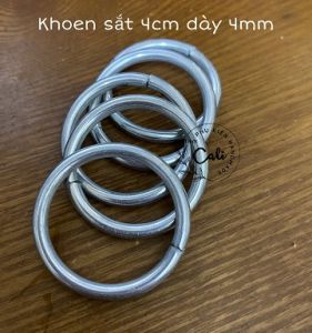 Khoen sắt tròn 4cm mạ kẽm phụ kiện handmade....