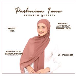 PASHMINA INSTAN INNER 2IN1/ HIjab /Jilbab /Kerudung Ciput Bahan Ceruty BabyDoll Trend Harga Termurah