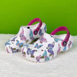 Giày dép crocs - dép sục nhựa crocs in hình Butterfly cho cả bé trai và bé gái chống thấm nước chống trơn trượt chống hôi chân hàng nhà máy xuất xịn đầy đủ hộp hoặc túi crocs