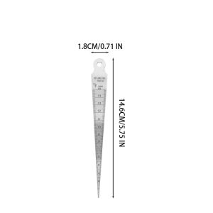 3 cái 1-15 mét Đầu côn thép không gỉ Gauge feeler cho khoảng cách lỗ trống công cụ đo feeler lỗ cho khoảng cách côn khẩu độ quy mô