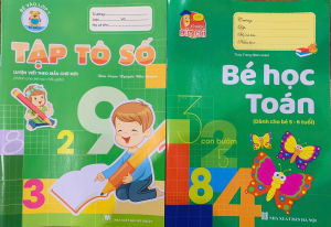 Sách - Combo Tập tô số và bé học toán + bán kèm 1 bút chì
