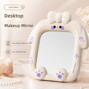 RA Foldable Desktop Makeup Mirror with Stand Cute Student Vanity Mirror for Travel and Daily Use AR