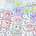 [Hàng có sẵn] 500 miếng dán Sanrio dễ thương hình tròn cảm ơn hình dán biểu tượng cảm xúc Nhãn dán nhãn niêm phong Hộp quà tặng trang trí giai điệu kuromi. 