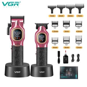 VGR V-886S2 Electric Hair Clipper Set 9000 RPM High-Speed Hair Clipper 0mm Engraving Hair Clipper Pomade Hair Trimmer Mens Hair Clipper Set