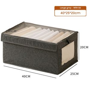 Drawer-Style Storage Cabinet Clothing Storage Box Wardrobe Folding Dust-Proof Wonder Pants Fabric Storage Organizer Box Large Toy Fabric Box Multi-Functional Stackable Organizer Box Space-Saving