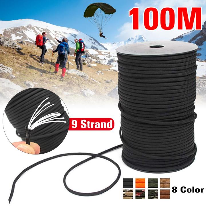 3 Days Delivery】100M 550 Paracord Parachute Cord Lanyard 9Strand