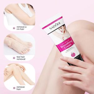 Sadoer Convenient Moisturizing Smooth Rejuvenating And Clean Depilatory Cream Hair Removal 50g
