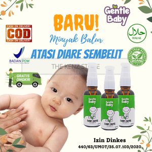 Gentle Baby Perlengkapan Perawatan Minyak Telon Obat Oles Balur Tummy Calmer Atasi Masalah Perut Kembung Begah Diare Anak Baby Kids Bayi Baru Lahir Newborn New Born 3 6 9 Bulan Balita Aromaterapi Aromateraphy Therapy Essential Oil Sehat Alami Aman Herbal