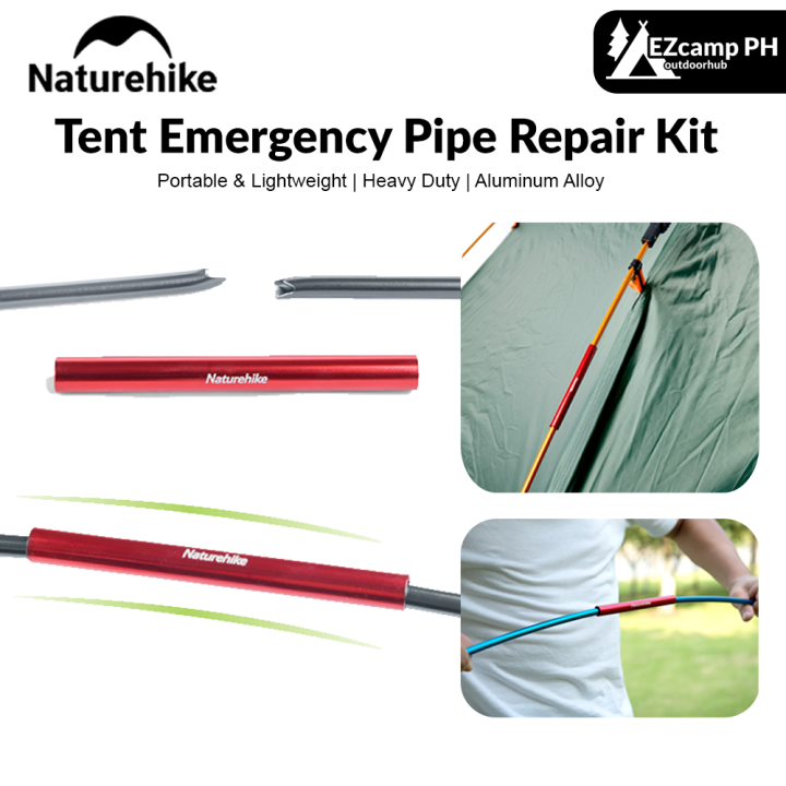 Naturehike Tent Emergency Pipe Repair Kit Set Portable Lightweight 4pcs ...