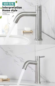 Hàng xịn Vòi lavabo inox SUS 304 Vòi inox Chính gốc