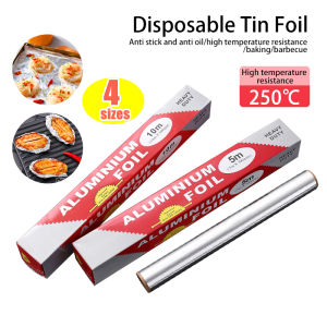 B.LIVEM ฟอยล์ห่ออาหาร ฟอยล์เงินห่ออาหาร อลูมิเนียมฟอยล์ ฟอยล์อลูมิเนียม กระดาษฟอยล์ อลูมิเนียมสำหรับทำอาหาร ขนาด 3 5 10 20 เมตร