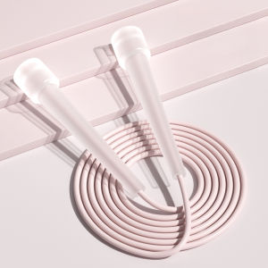 กระโดดเชือก ที่จับโปร่งใส ความรู้สึกสบาย ความยาวเชือกที่ปรับได้ การออกกำลังกายกระโดดเชือกช่วยเผาผลาญพลังงาน G3459