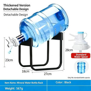 Portable Detachable Water Bucket Holder Carbon Steel Dispenser Rack With Water Tap
