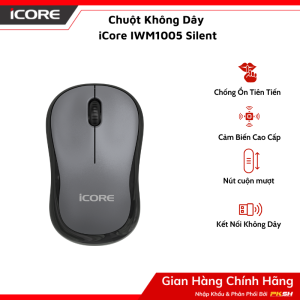 Chuột Không Dây iCore IWM1005 Silent - Thiết Kế Thuận Cả Hai Tay Giá Tốt - Hàng chính hãng